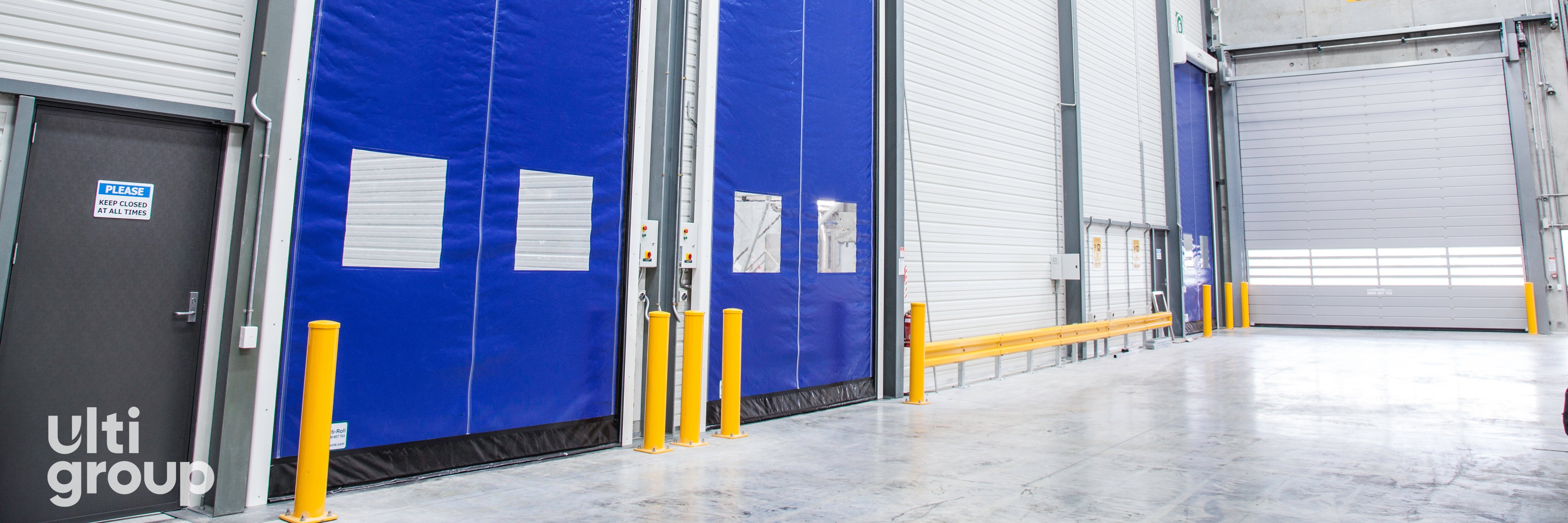 1311-Ulti Roll Rapid Acting Door with Vision Panels and Bollard Protection - Image Holdings (10)